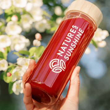 Bouteille en verre avec logo 500 ml Bouteille en verre avec logo 500 ml NSP, modèle 65118 | N° d'image 2